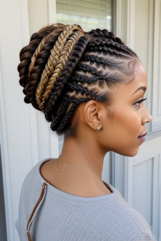 Brown Sugar Braided Updo