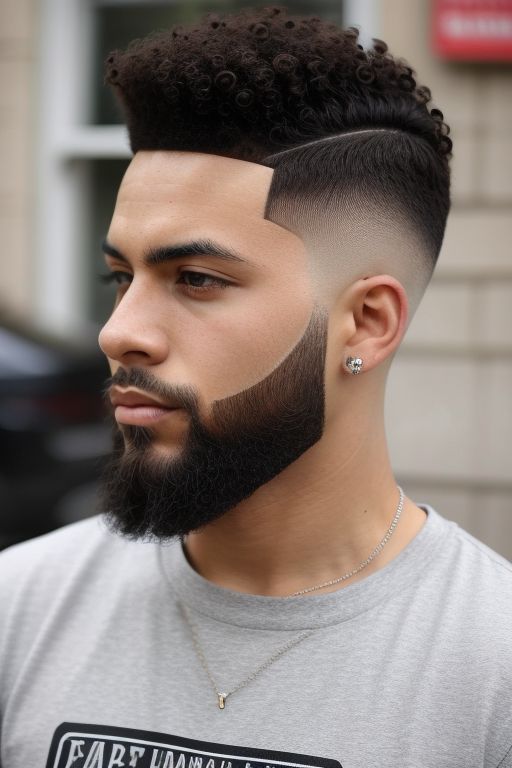 Curly High Top Fade