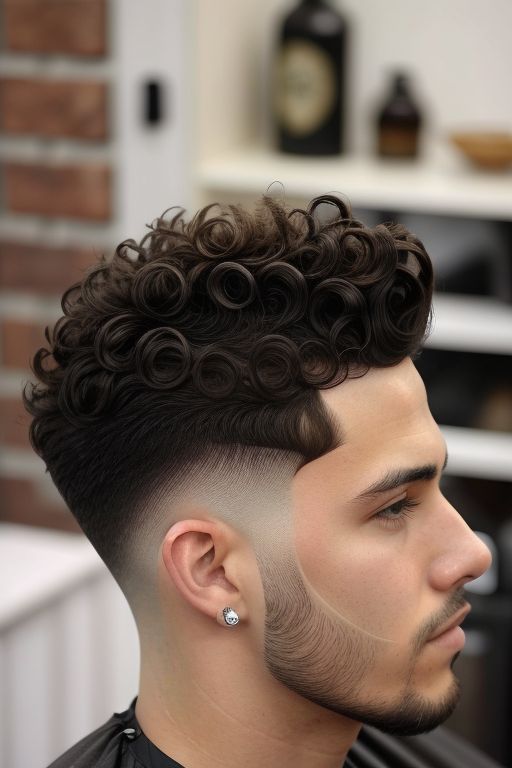 Short Curly Taper