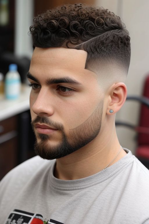 Taper Fade with Curls