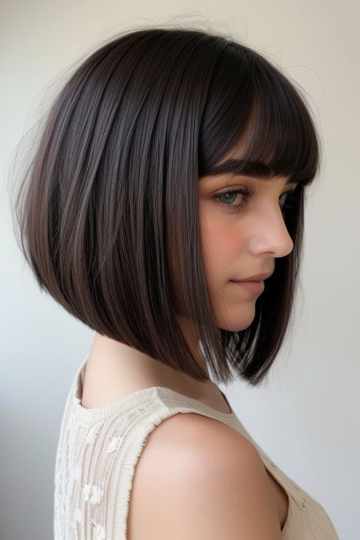 Soft Bangs with Bob