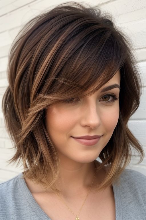 The Side-Swept Mid-Length for Women