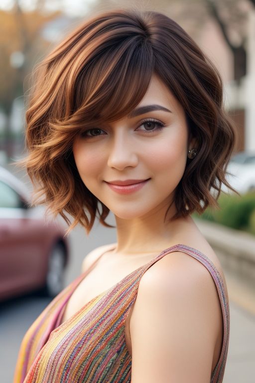 Chin-Length Bob with Fringe