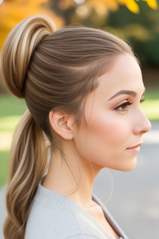 Low Ponytail with Loose Strands