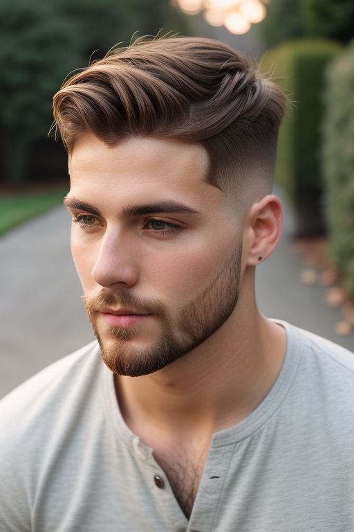 Short Hairstyles for Men without Beard