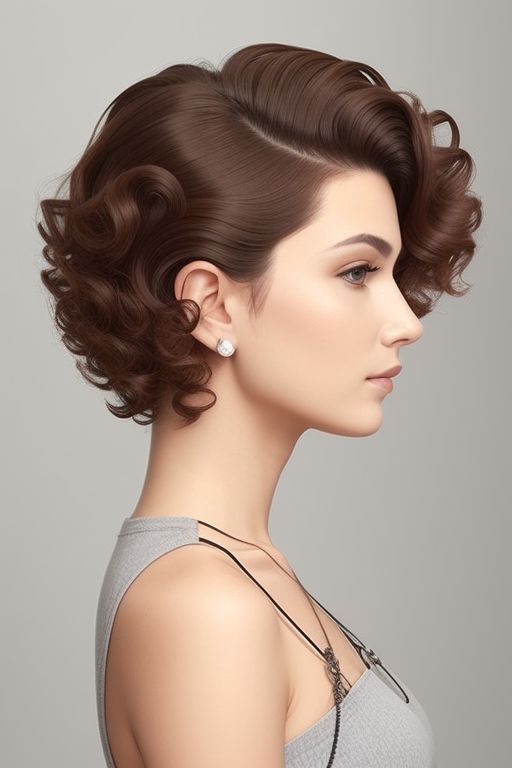 Side-Swept Curls with Undercut