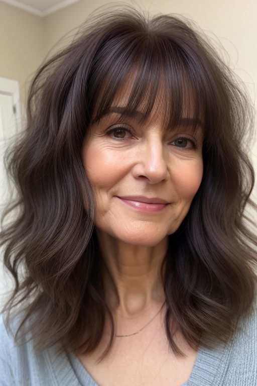 Wispy Bangs with Soft Waves