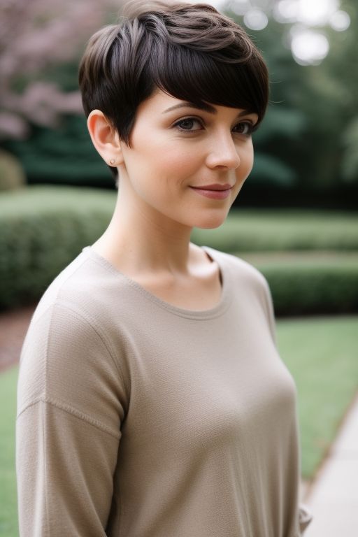 Blowout Haircut Female Pixie Cut