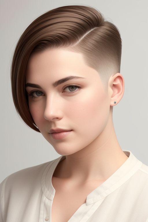 Side-Swept Undercut for Round Faces