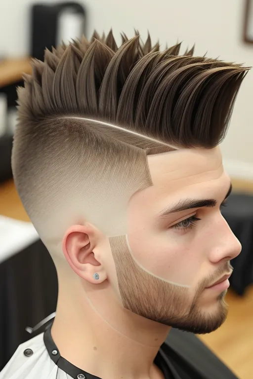 Mohawk with Faded Sides