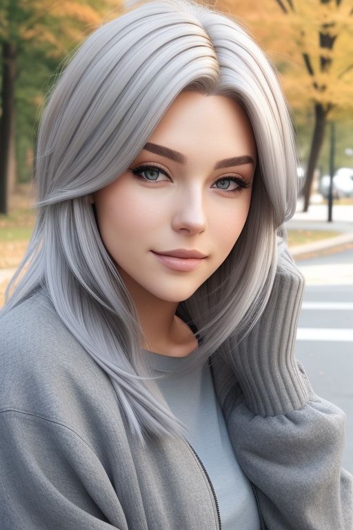 Ash Blonde with Smoky Gray Lowlights