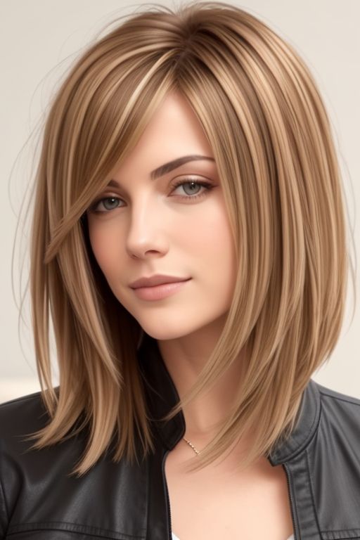 Textured Mid-Length Cut for Women