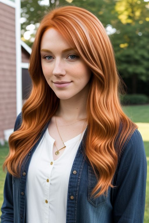 Strawberry Blonde with Auburn Low Lights