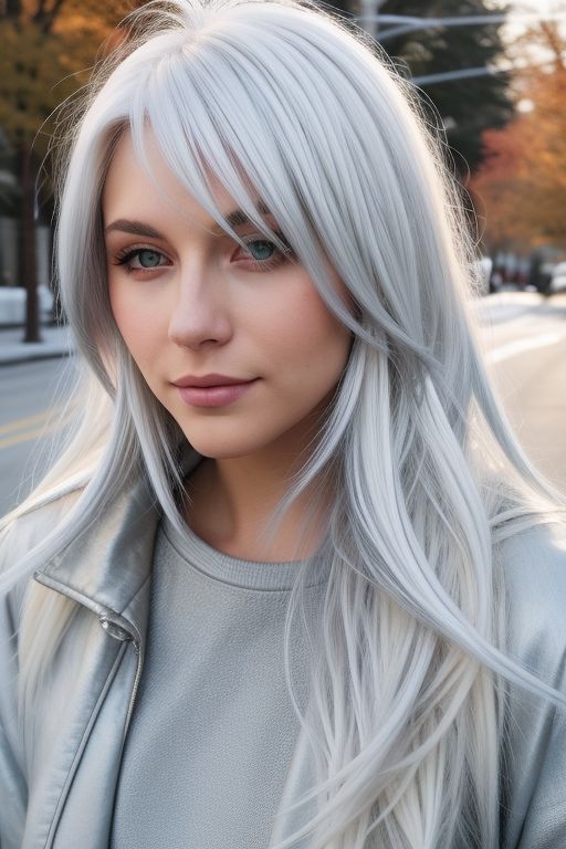 Platinum Blonde with Icy Silver Lowlights