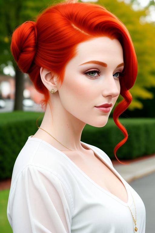 Elegant Updo for Red Heads