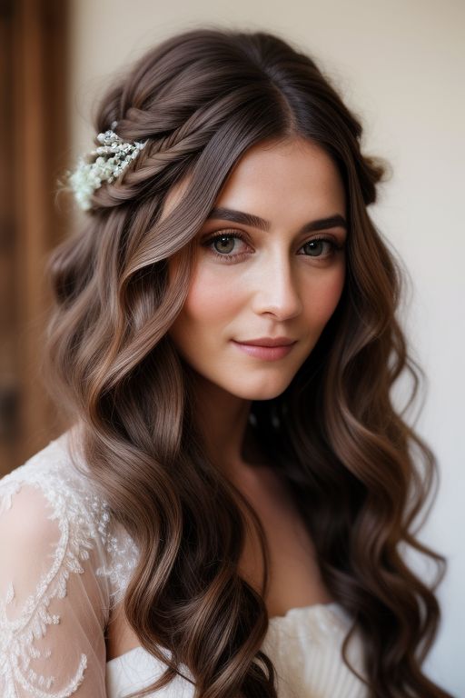 Boho Chic Waves: Effortless Beauty for the Modern Bride