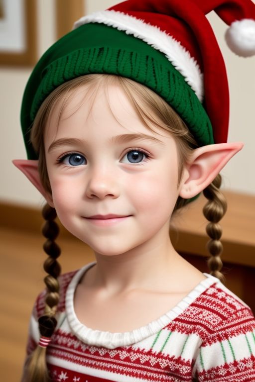 Elf Hat Pigtails