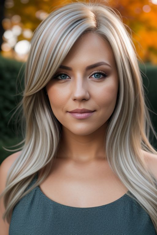 Ash Blonde with Highlights