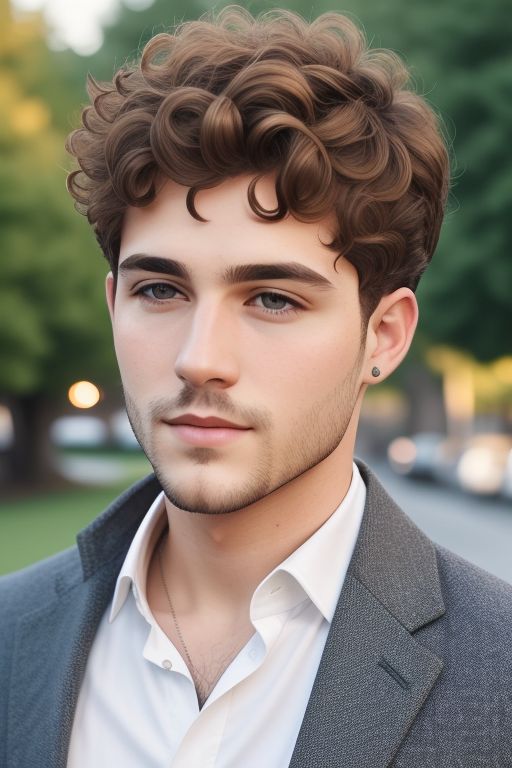 Curly Short Hair Male