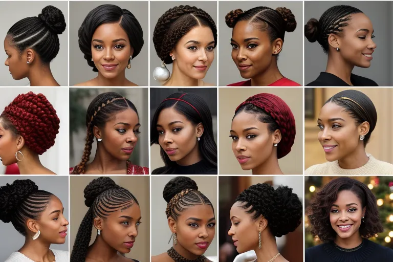 christmas hairstyles for black women