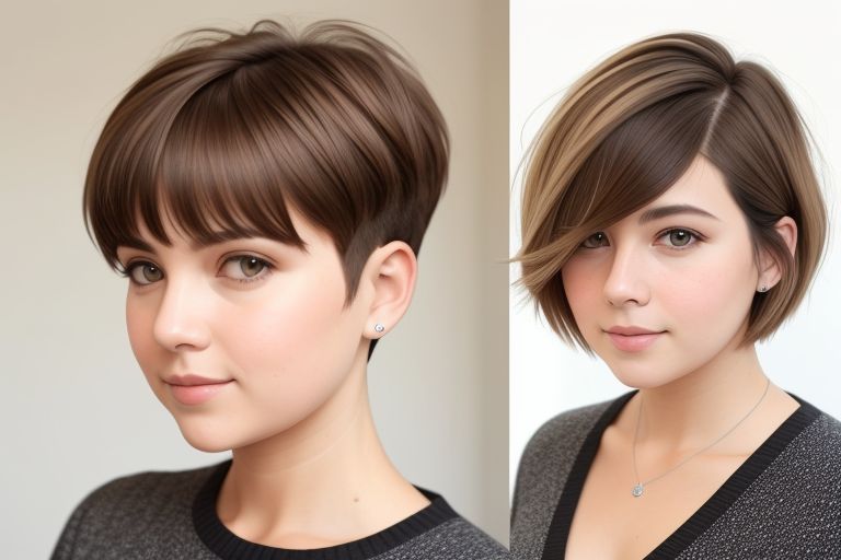 short haircuts for chubby face